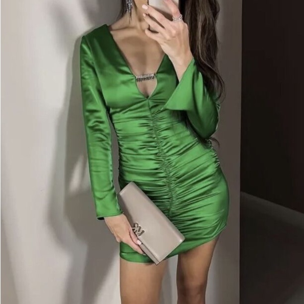 Zara Green Mini Dress